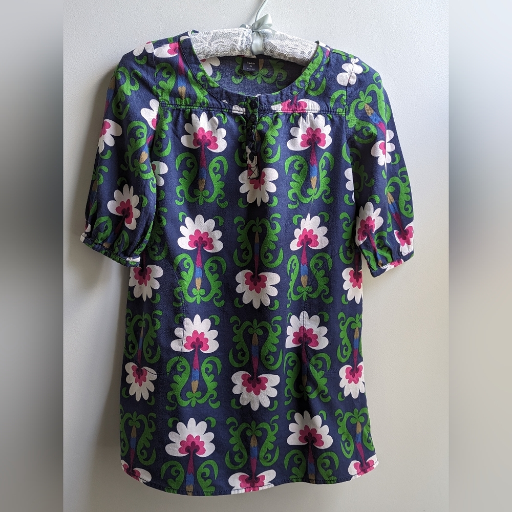 GAP Floral 3/4 Sleeve Dress Size Girl's M - Picture 1 of 7